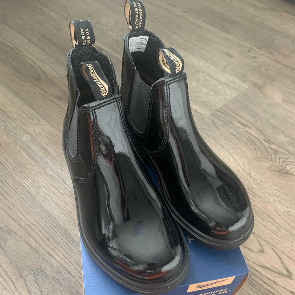 Blundstone Kid's 2255 Patent Leather Boots - Size AUS 3/US 4 - Black -‎ NWB - Picture 5 of 16